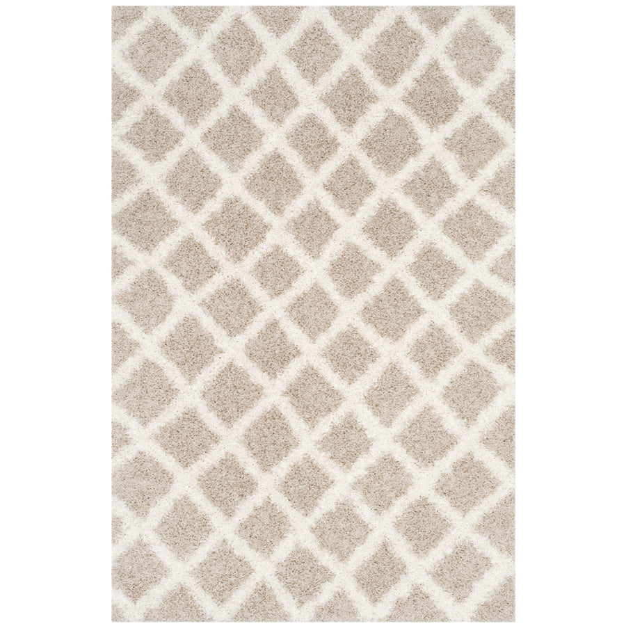 SAFAVIEH Dallas Shag SGDS258D Beige / Ivory Rug Image 1