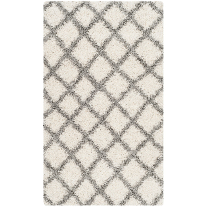 SAFAVIEH Dallas Shag SGDS258F Ivory / Grey Rug Image 1