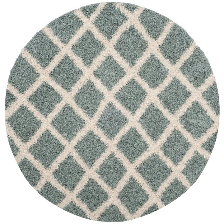 SAFAVIEH Dallas Shag SGDS258C Seafoam / Ivory Rug Image 4