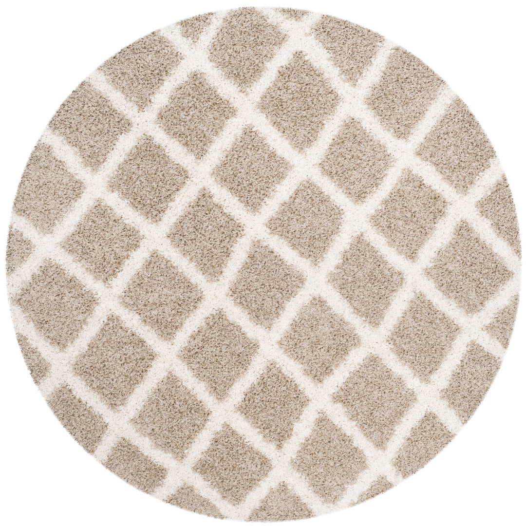 SAFAVIEH Dallas Shag SGDS258D Beige / Ivory Rug Image 1