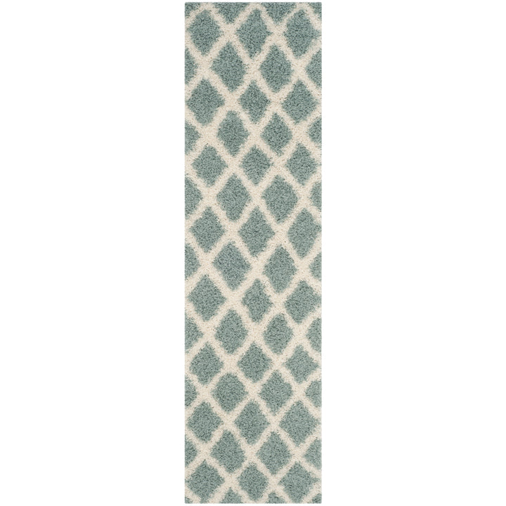 SAFAVIEH Dallas Shag SGDS258C Seafoam / Ivory Rug Image 5