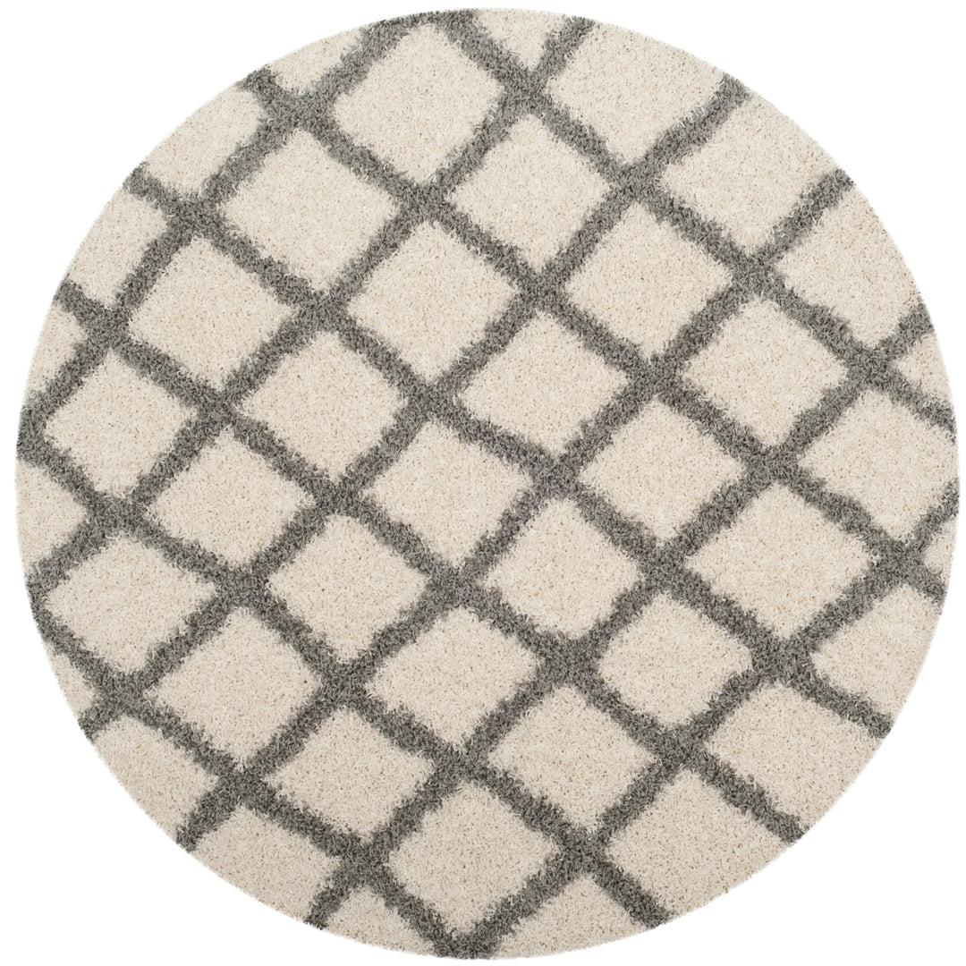 SAFAVIEH Dallas Shag SGDS258F Ivory / Grey Rug Image 3