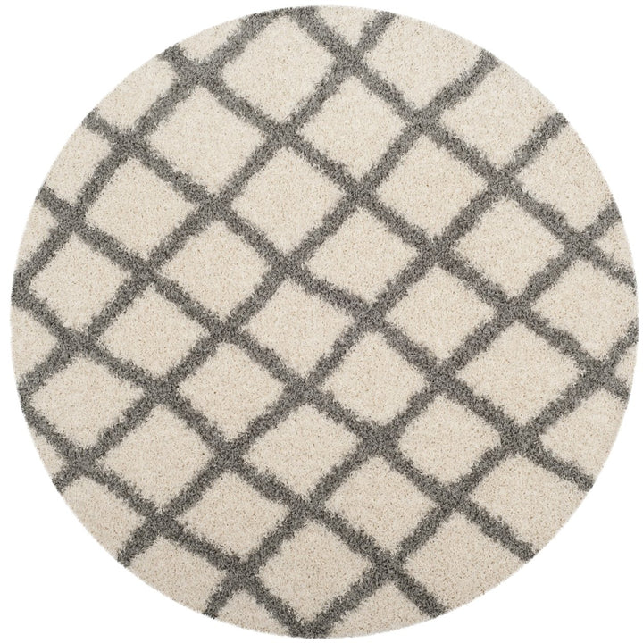 SAFAVIEH Dallas Shag SGDS258F Ivory / Grey Rug Image 1