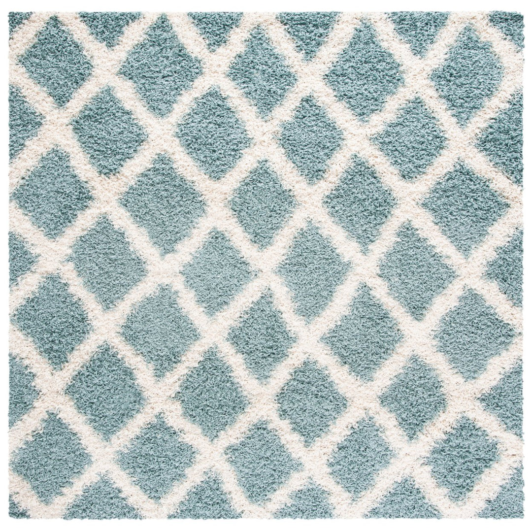 SAFAVIEH Dallas Shag SGDS258C Seafoam / Ivory Rug Image 1