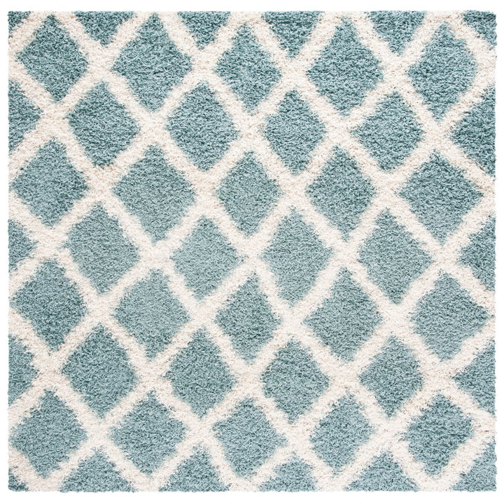 SAFAVIEH Dallas Shag SGDS258C Seafoam / Ivory Rug Image 1