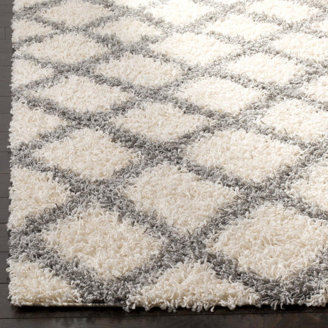 SAFAVIEH Dallas Shag SGDS258F Ivory / Grey Rug Image 5