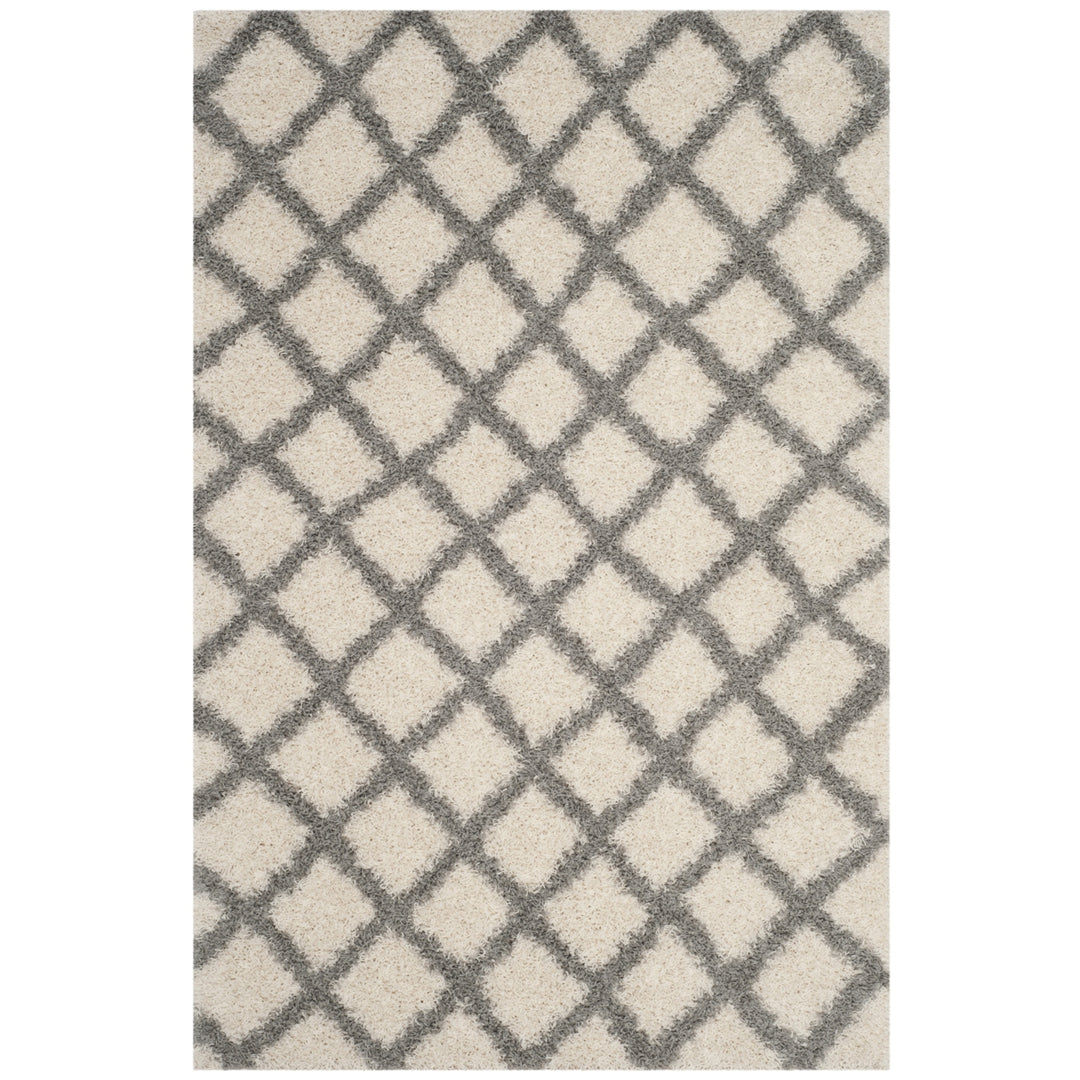 SAFAVIEH Dallas Shag SGDS258F Ivory / Grey Rug Image 1