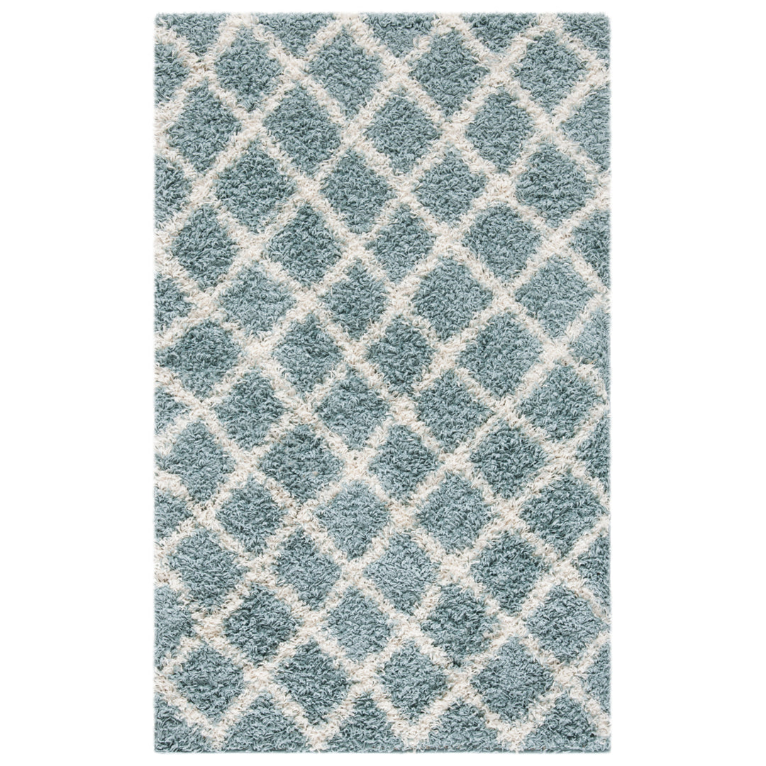 SAFAVIEH Dallas Shag SGDS258C Seafoam / Ivory Rug Image 8