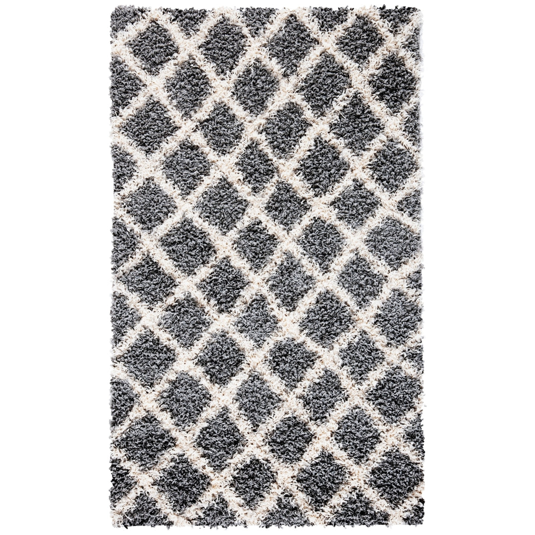 SAFAVIEH Dallas Shag SGDS258G Grey / Ivory Rug Image 2