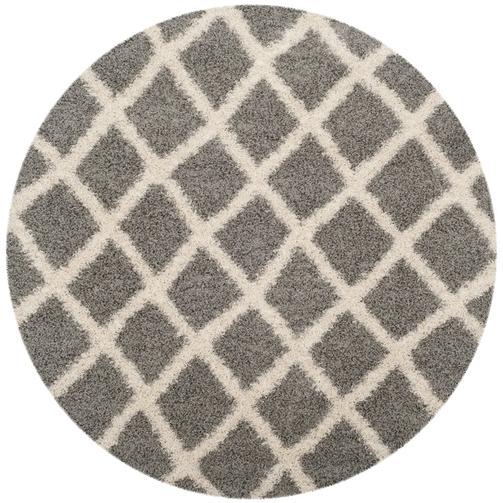 SAFAVIEH Dallas Shag SGDS258G Grey / Ivory Rug Image 4