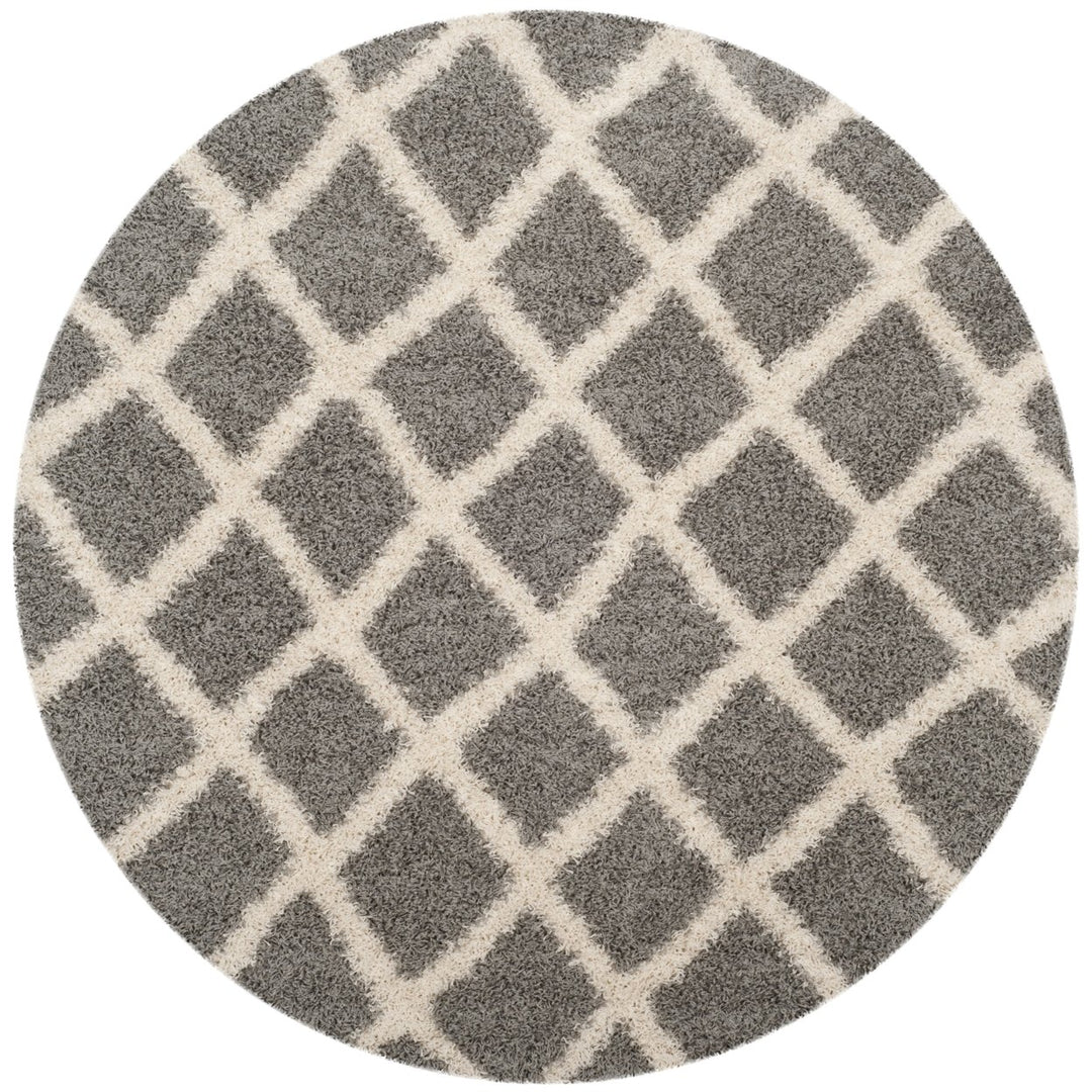 SAFAVIEH Dallas Shag SGDS258G Grey / Ivory Rug Image 1