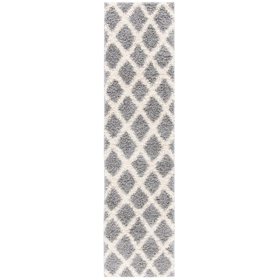 SAFAVIEH Dallas Shag SGDS258G Grey / Ivory Rug Image 5