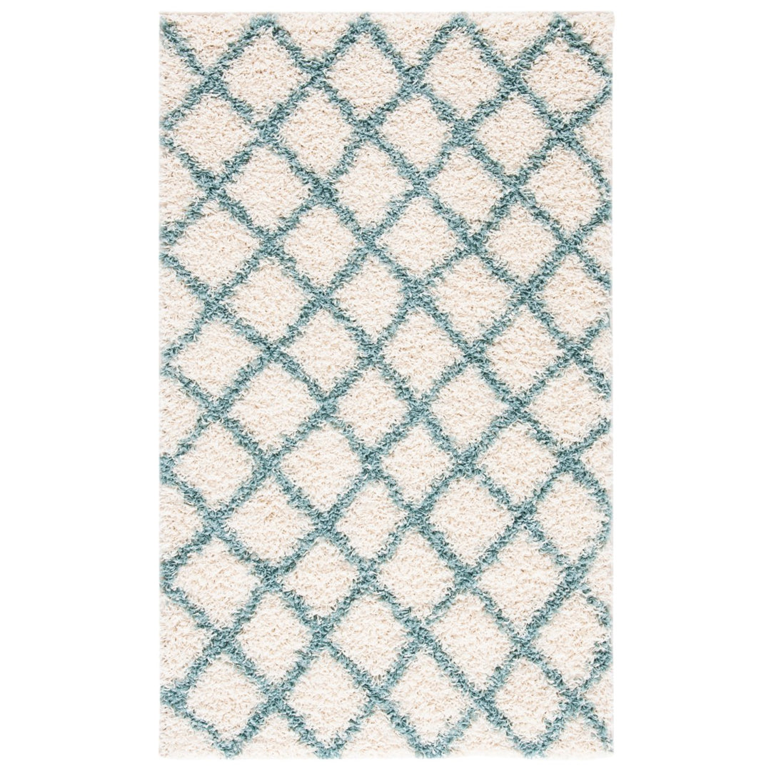 SAFAVIEH Dallas Shag SGDS258J Ivory / Seafoam Rug Image 1