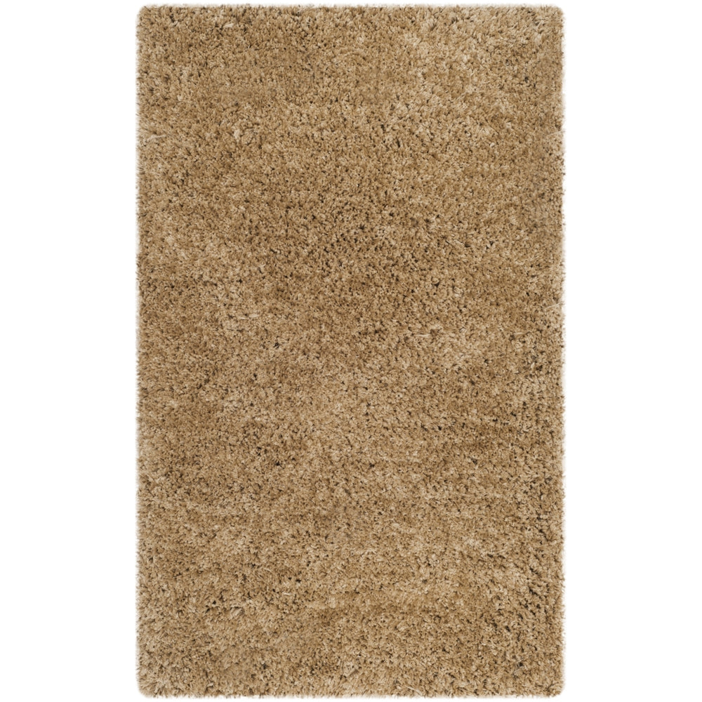 SAFAVIEH Express Shag SGE620B Handmade Beige Rug Image 2