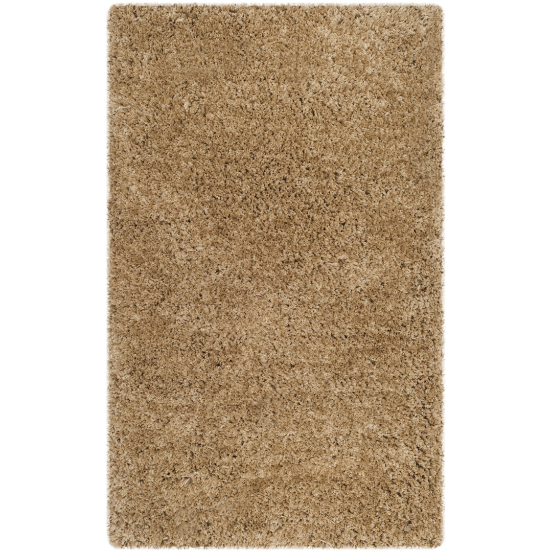 SAFAVIEH Express Shag SGE620B Handmade Beige Rug Image 2