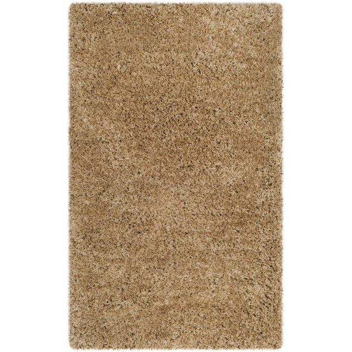 SAFAVIEH Express Shag SGE620B Handmade Beige Rug Image 1