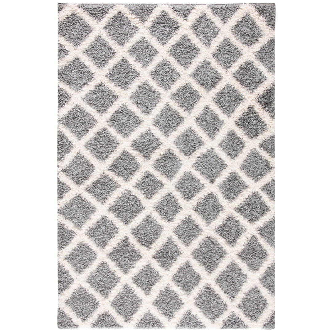 SAFAVIEH Dallas Shag SGDS258G Grey / Ivory Rug Image 7