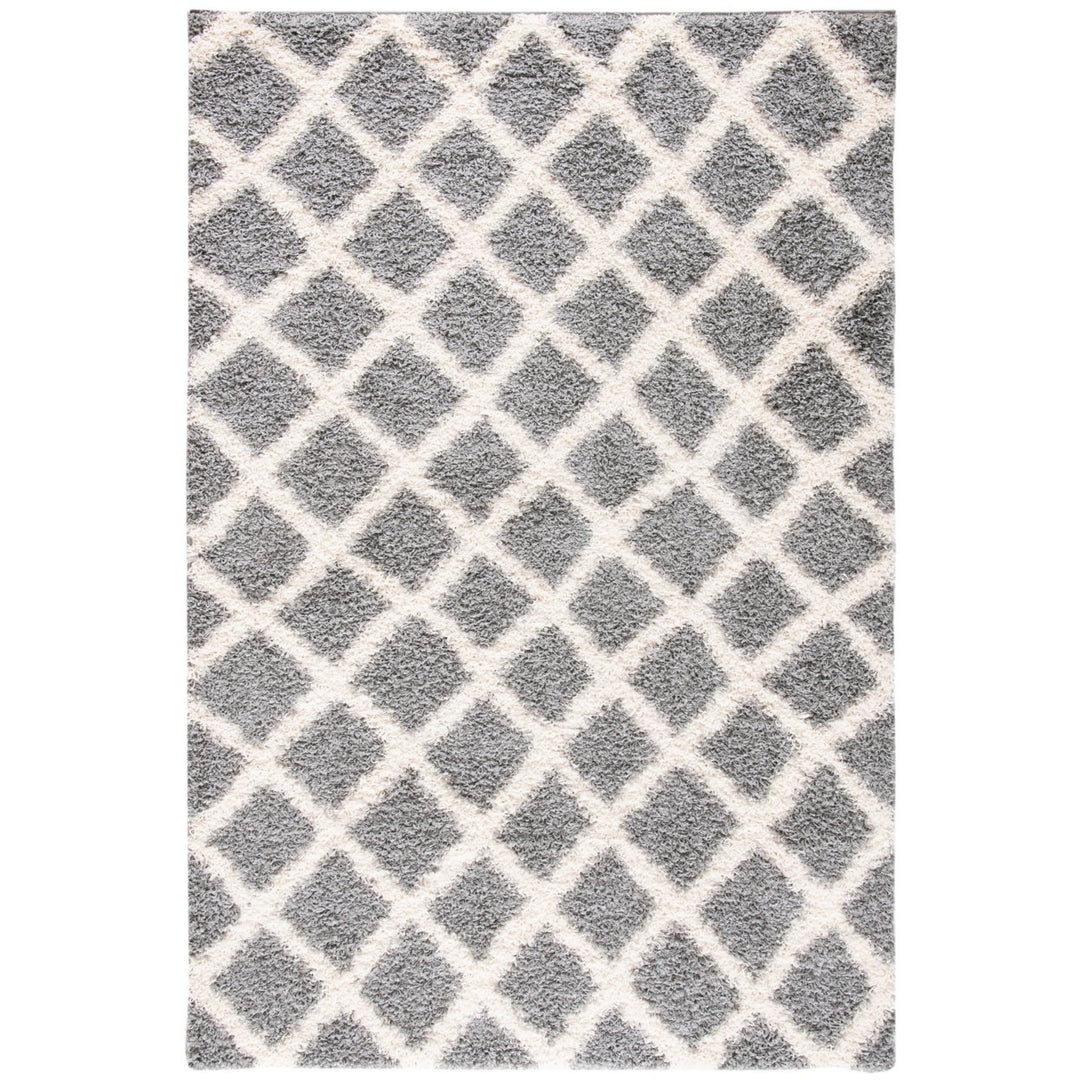 SAFAVIEH Dallas Shag SGDS258G Grey / Ivory Rug Image 1