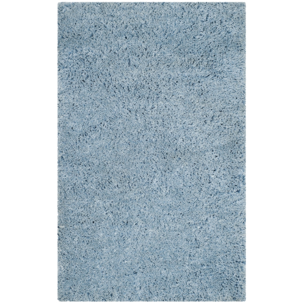 SAFAVIEH Florence Shag SGF412B Handmade Light Blue Rug Image 2