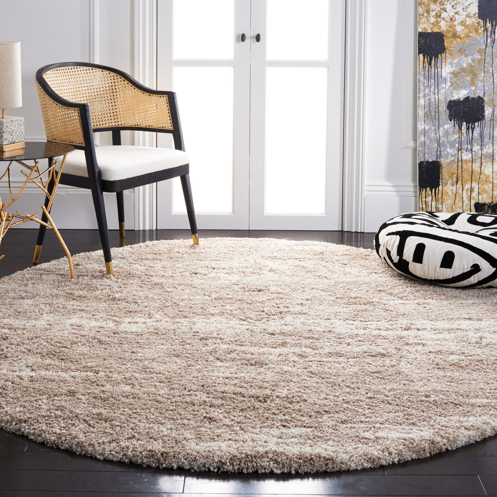 SAFAVIEH Hudson Shag Collection SGH204A Ivory / Beige Rug Image 2