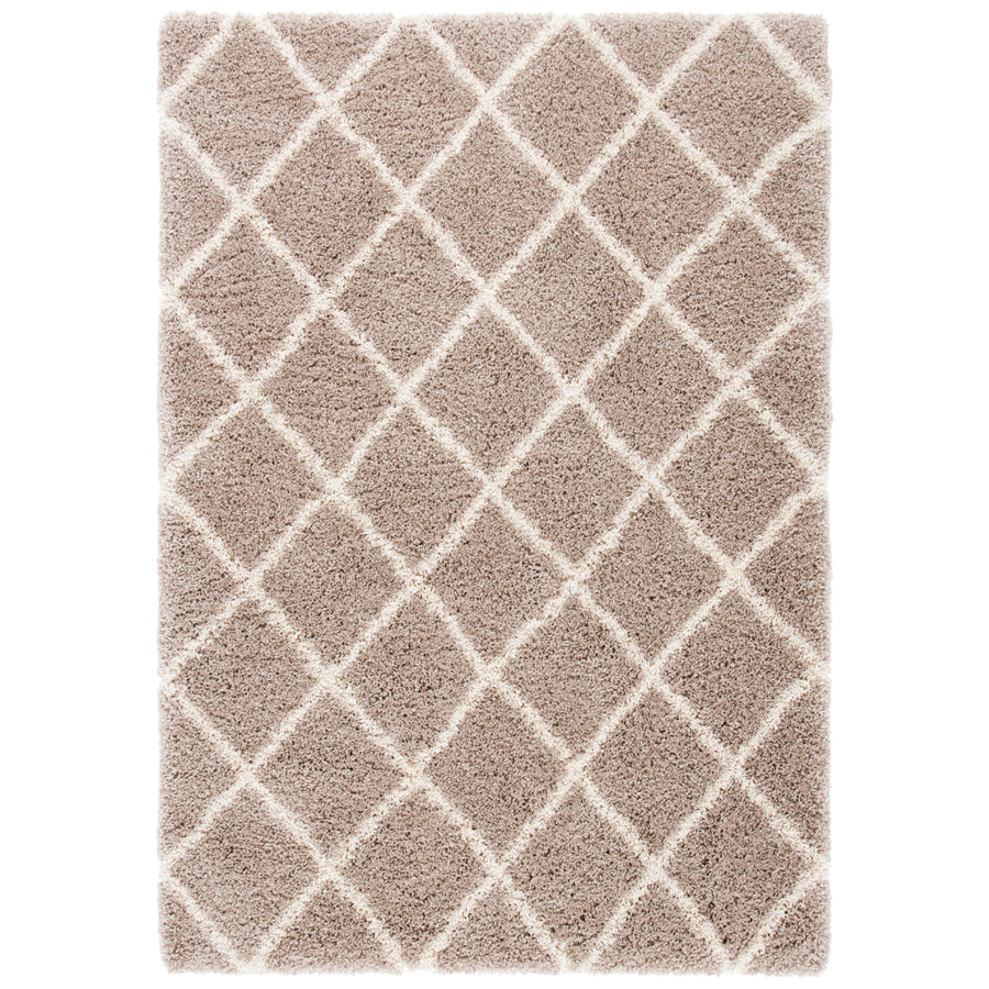 SAFAVIEH Hudson Shag Collection SGH222B Beige / Ivory Rug Image 1