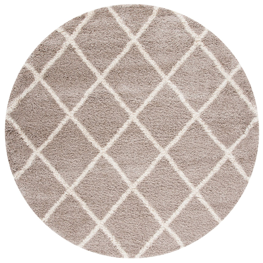 SAFAVIEH Hudson Shag Collection SGH222B Beige / Ivory Rug Image 4