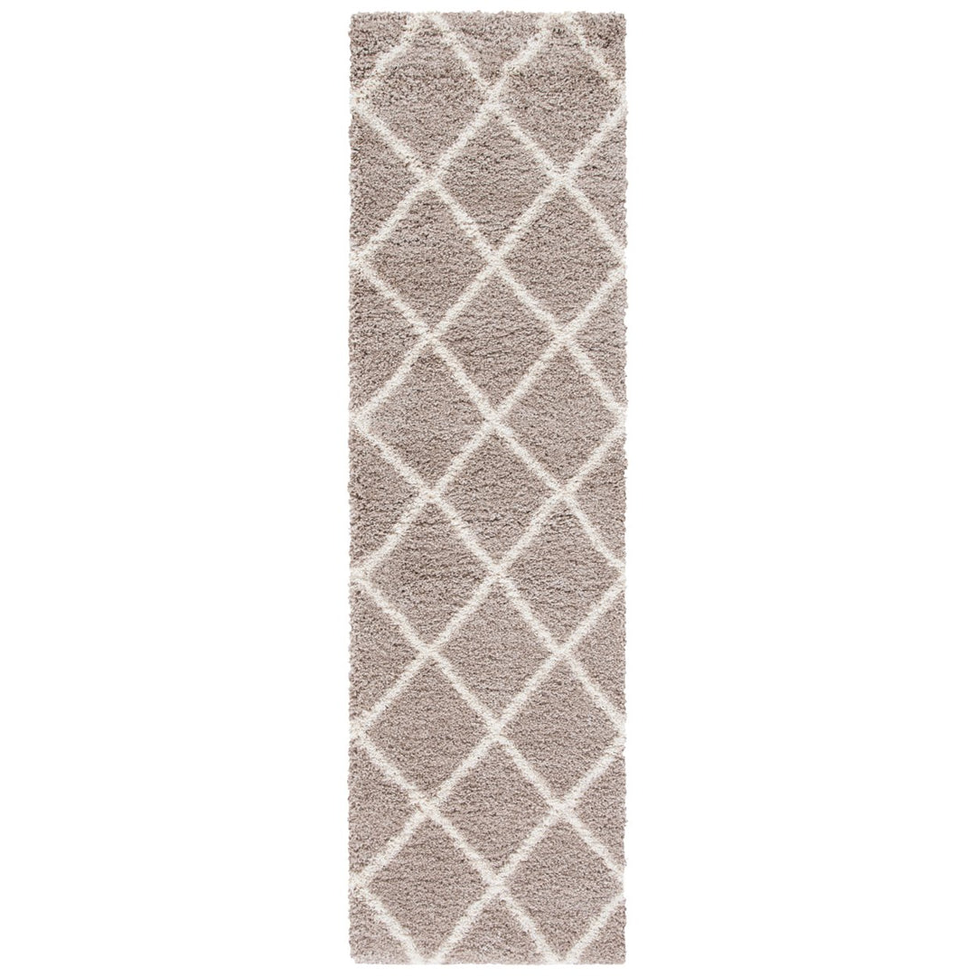 SAFAVIEH Hudson Shag Collection SGH222B Beige / Ivory Rug Image 1