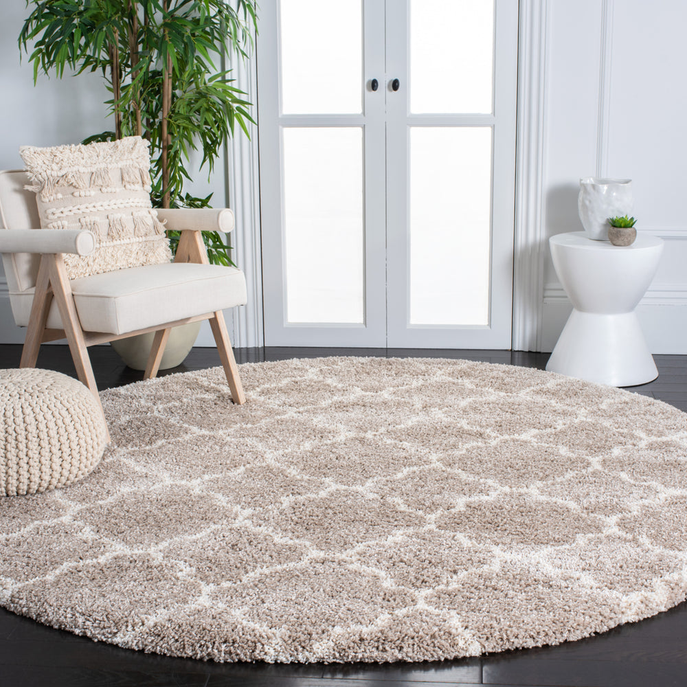 SAFAVIEH Hudson Shag Collection SGH282F Beige / Ivory Rug Image 2