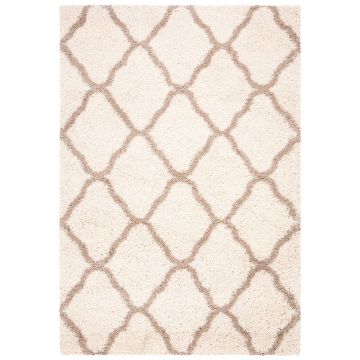 SAFAVIEH Hudson Shag Collection SGH286D Ivory / Beige Rug Image 1