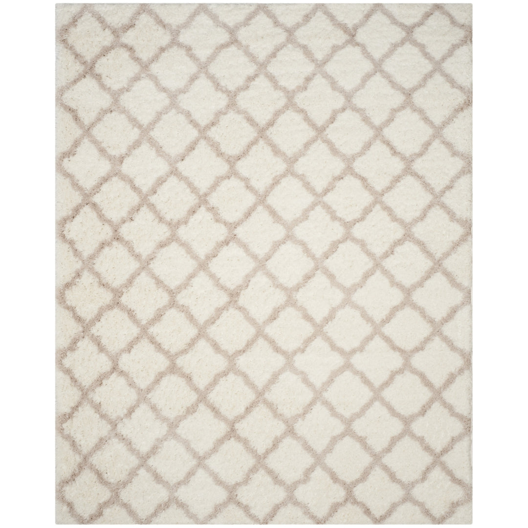 SAFAVIEH Indie Shag Collection SGI322G Ivory/Mushroom Rug Image 1