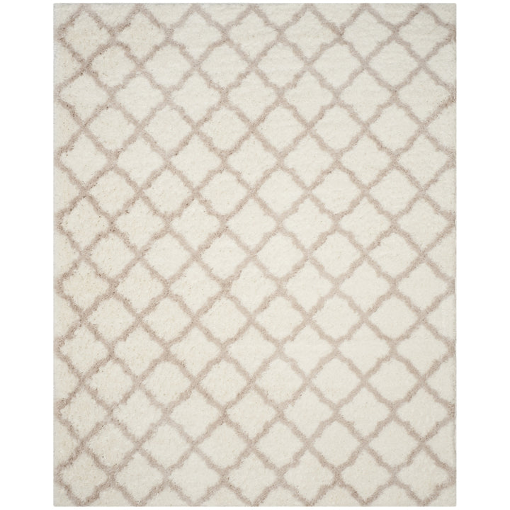 SAFAVIEH Indie Shag Collection SGI322G Ivory/Mushroom Rug Image 1