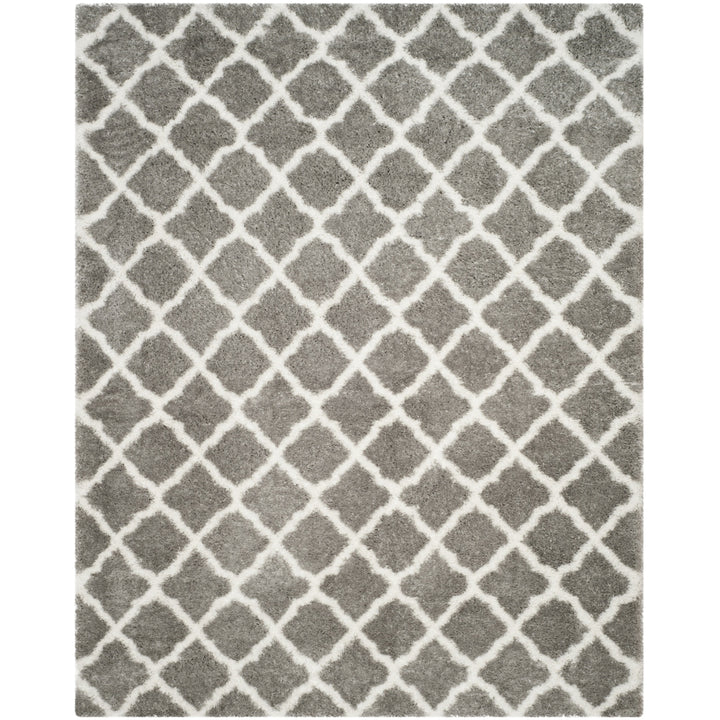 SAFAVIEH Indie Shag Collection SGI322B Grey / Ivory Rug Image 1