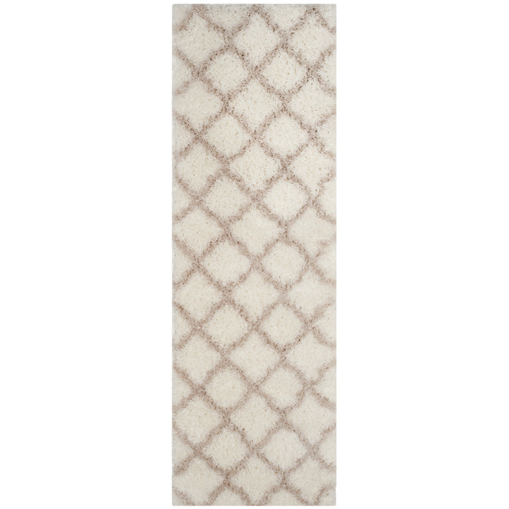 SAFAVIEH Indie Shag Collection SGI322G Ivory/Mushroom Rug Image 3