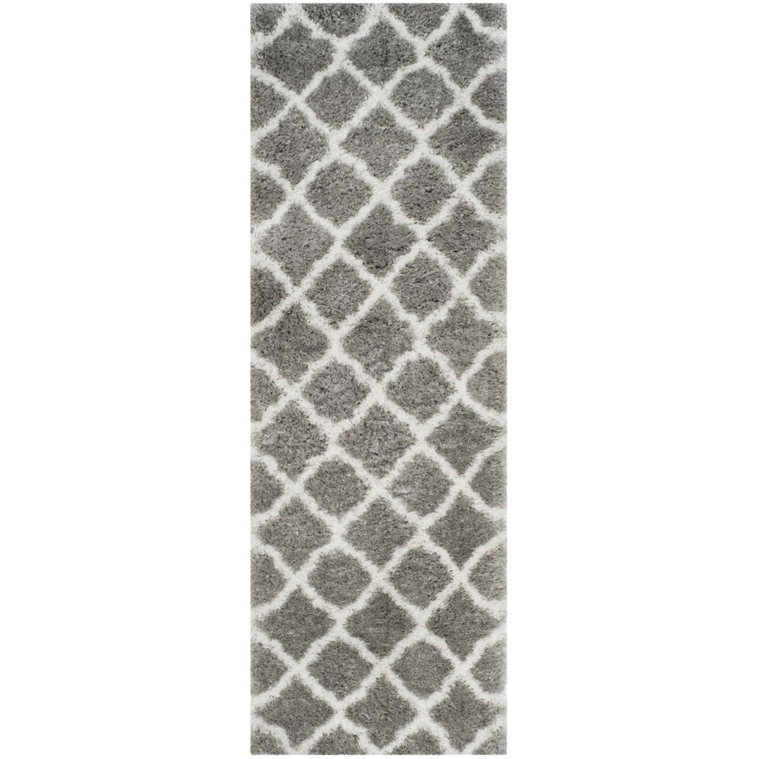 SAFAVIEH Indie Shag Collection SGI322B Grey / Ivory Rug Image 1