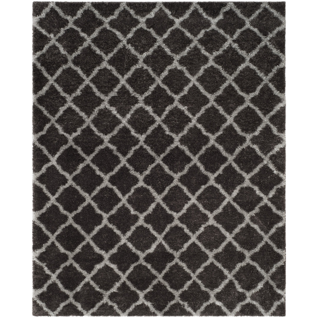 SAFAVIEH Indie Shag Collection SGI322D Dark Grey/Grey Rug Image 1