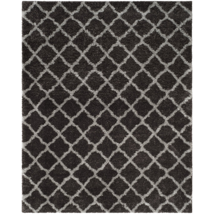 SAFAVIEH Indie Shag Collection SGI322D Dark Grey/Grey Rug Image 1