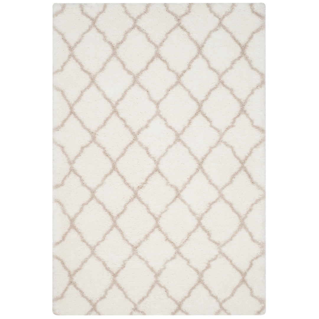 SAFAVIEH Indie Shag Collection SGI322G Ivory/Mushroom Rug Image 6