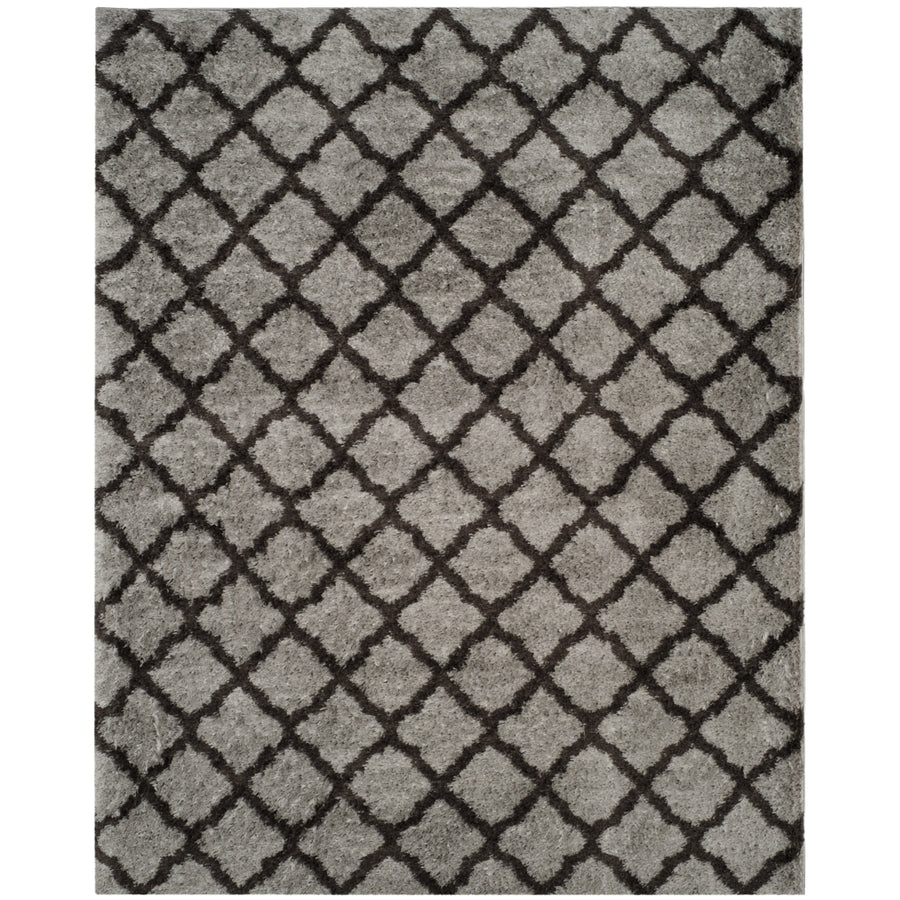 SAFAVIEH Indie Shag Collection SGI322S Grey/Dark Grey Rug Image 1