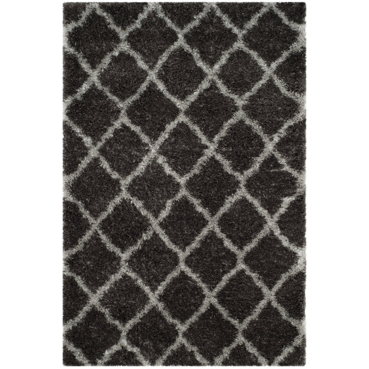 SAFAVIEH Indie Shag Collection SGI322D Dark Grey/Grey Rug Image 4