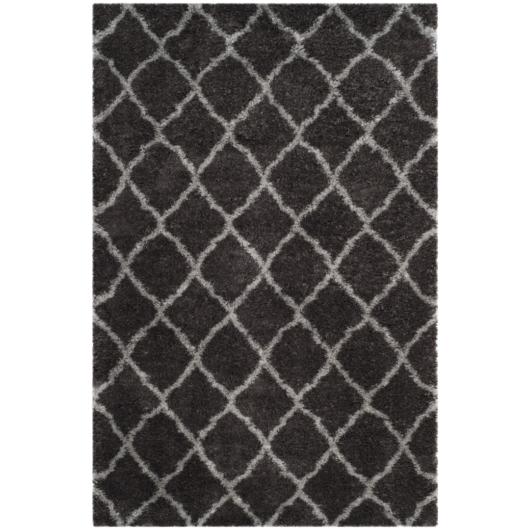 SAFAVIEH Indie Shag Collection SGI322D Dark Grey/Grey Rug Image 5