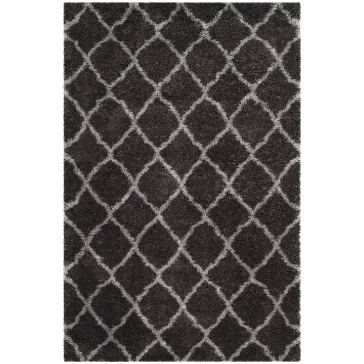 SAFAVIEH Indie Shag Collection SGI322D Dark Grey/Grey Rug Image 5