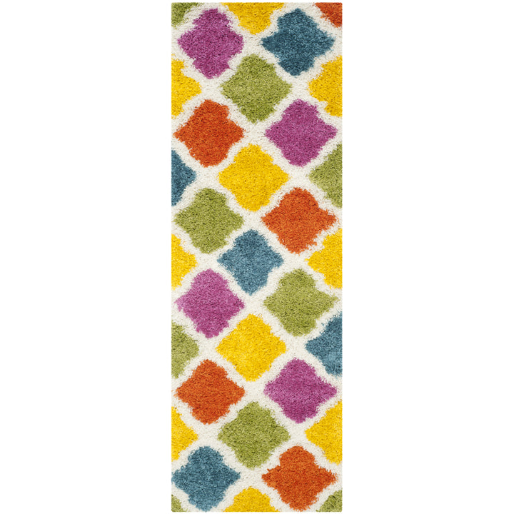 SAFAVIEH Kids Shag Collection SGK562A Ivory / Multi Rug Image 5