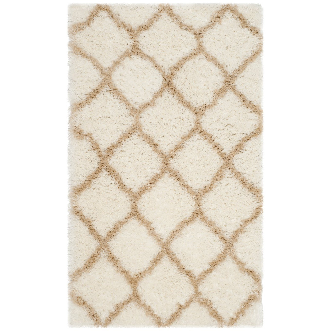 SAFAVIEH Indie Shag SGI322K Ivory / Light Beige Rug Image 1