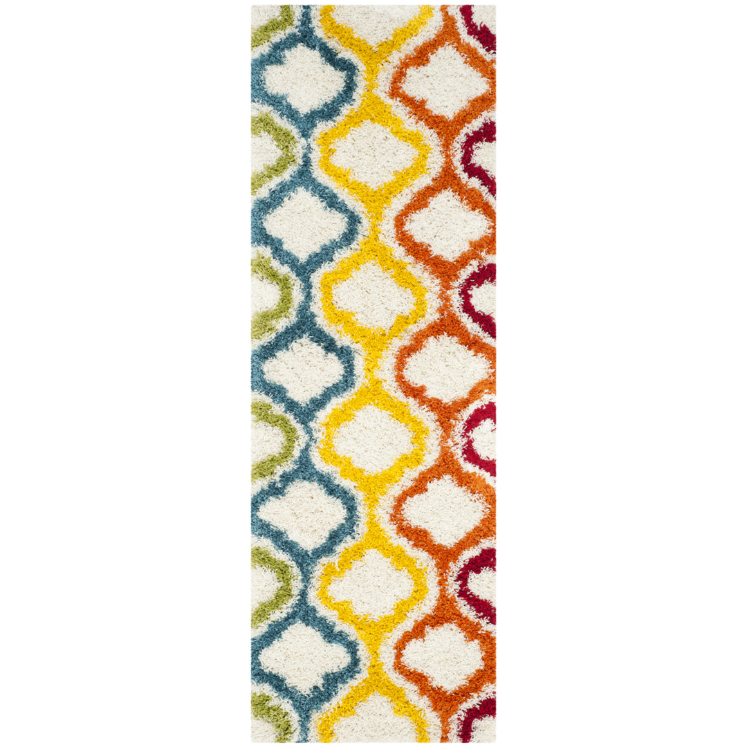 SAFAVIEH Kids Shag Collection SGK561A Ivory / Multi Rug Image 5