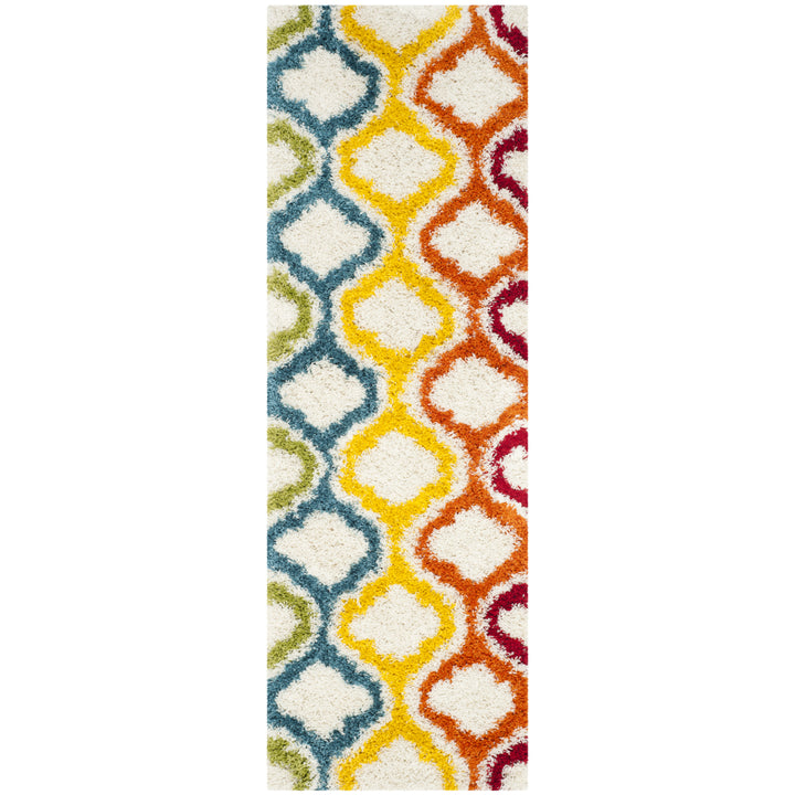 SAFAVIEH Kids Shag Collection SGK561A Ivory / Multi Rug Image 5