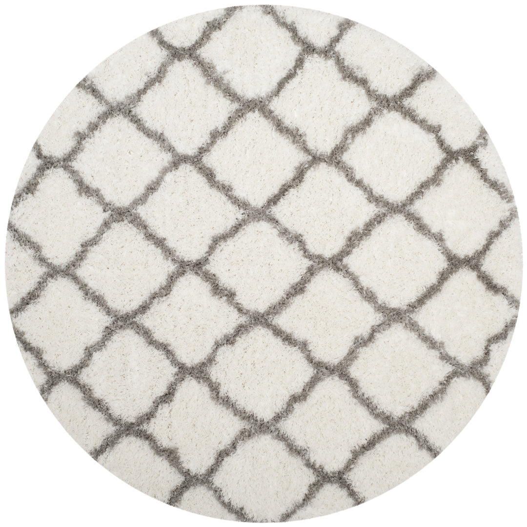 SAFAVIEH Indie Shag Collection SGI322P Ivory / Grey Rug Image 4