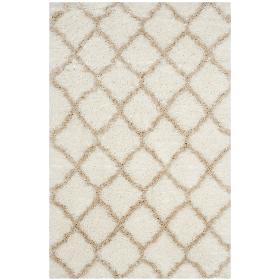 SAFAVIEH Indie Shag SGI322K Ivory / Light Beige Rug Image 1