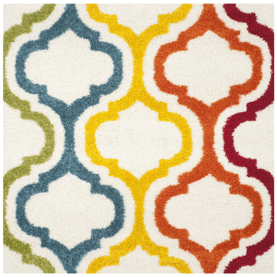 SAFAVIEH Kids Shag Collection SGK561A Ivory / Multi Rug Image 6