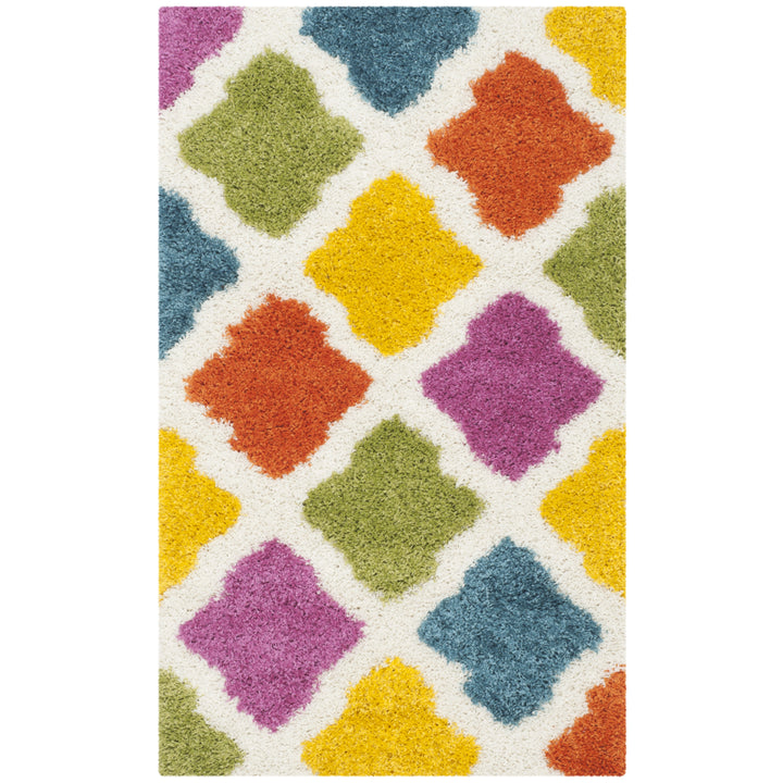 SAFAVIEH Kids Shag Collection SGK562A Ivory / Multi Rug Image 8