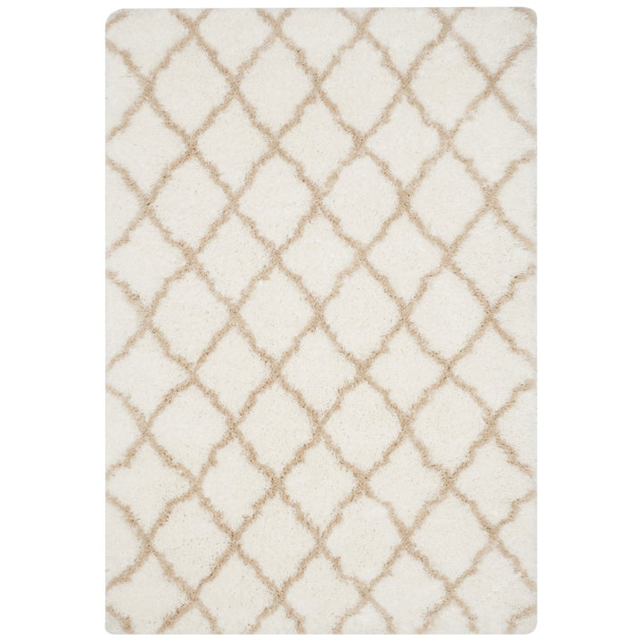 SAFAVIEH Indie Shag SGI322K Ivory / Light Beige Rug Image 1